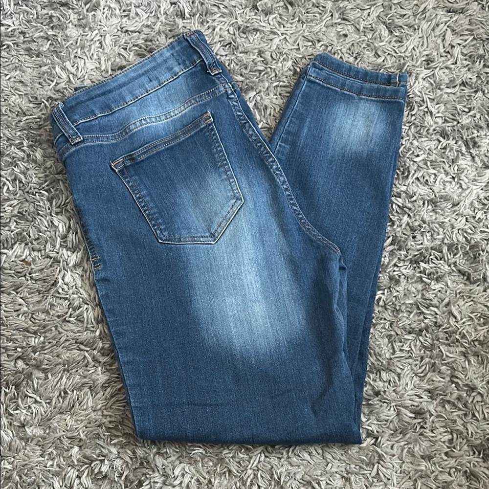 Crave Blue Skinny Jeans with Modern Tapered Fit